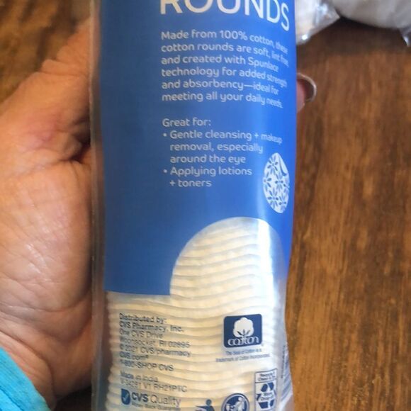 one+other Patterned Cotton Rounds, 80CT x 5 sleeves - Picture 3 of 3